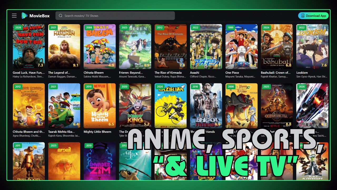 Anime, Sports, and Live TV on Desktop