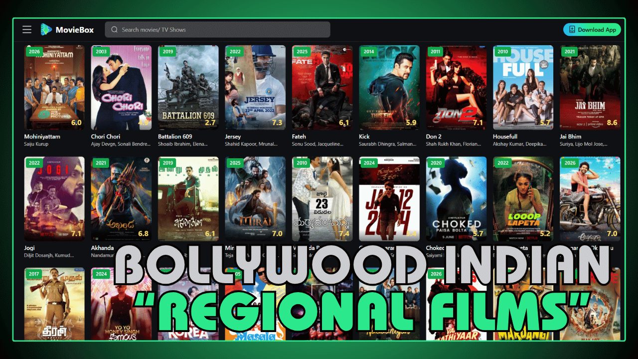 Bollywood, South Indian, and Regional Indian Films