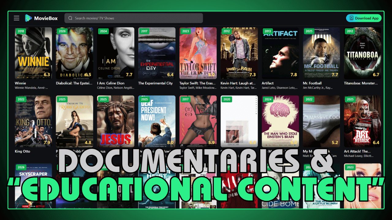 Documentaries, True Crime, and Educational Content