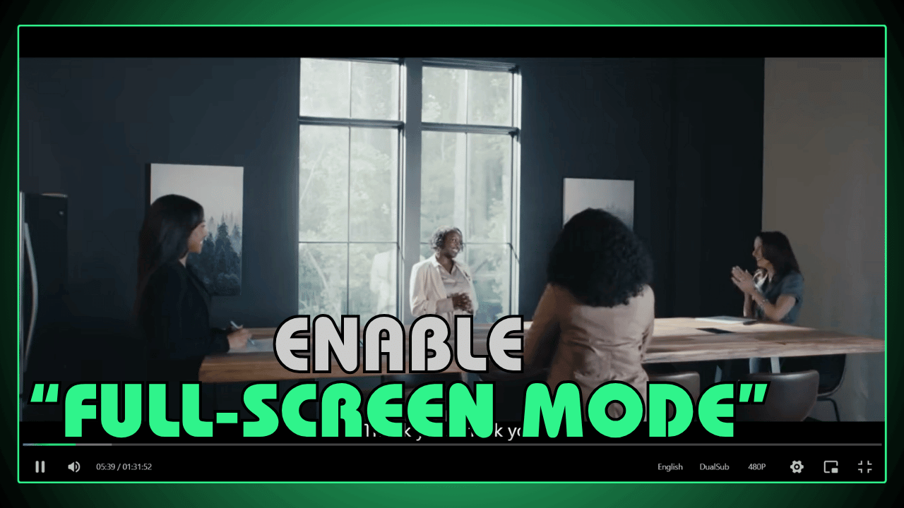 Enable Full-Screen Mode