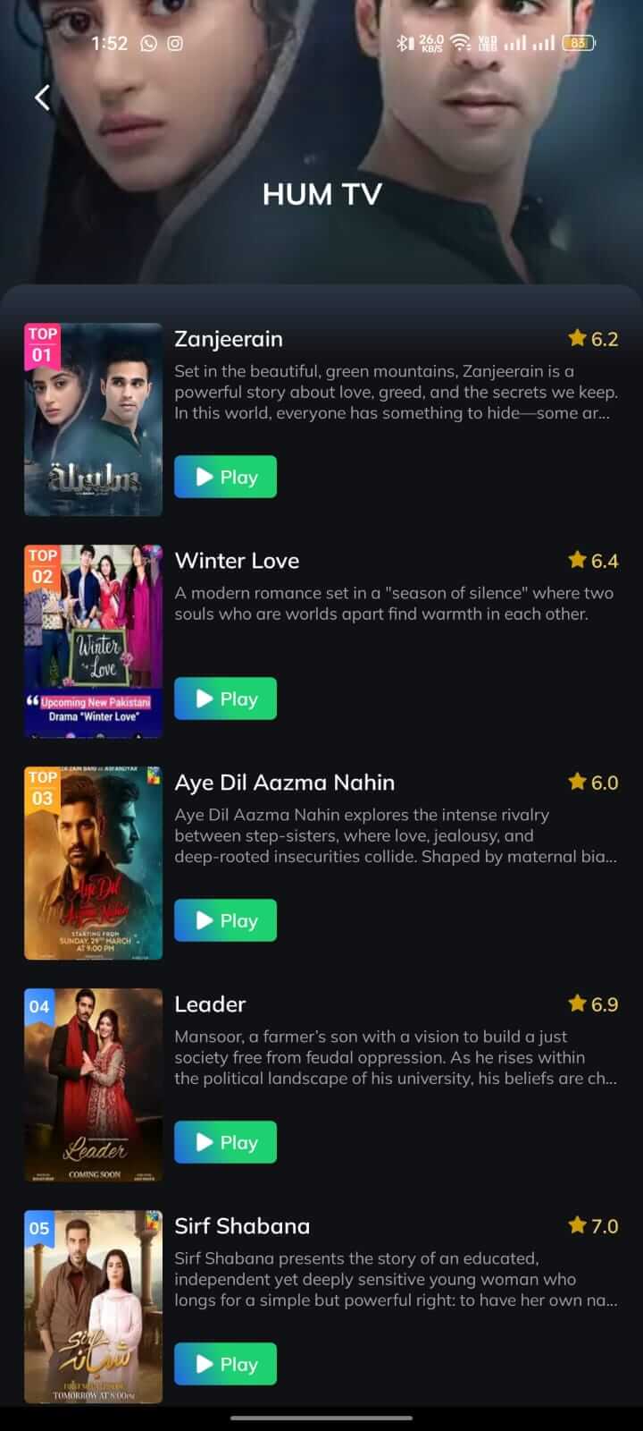Hum TV Dramas on Movie Box App