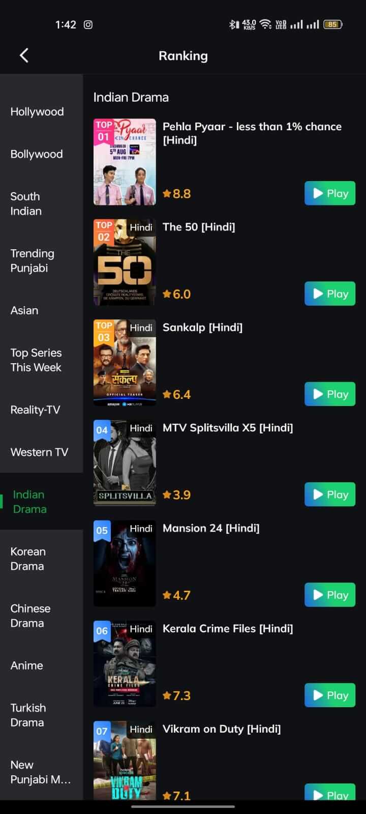 Indian Drama TV Show on Movie Box App