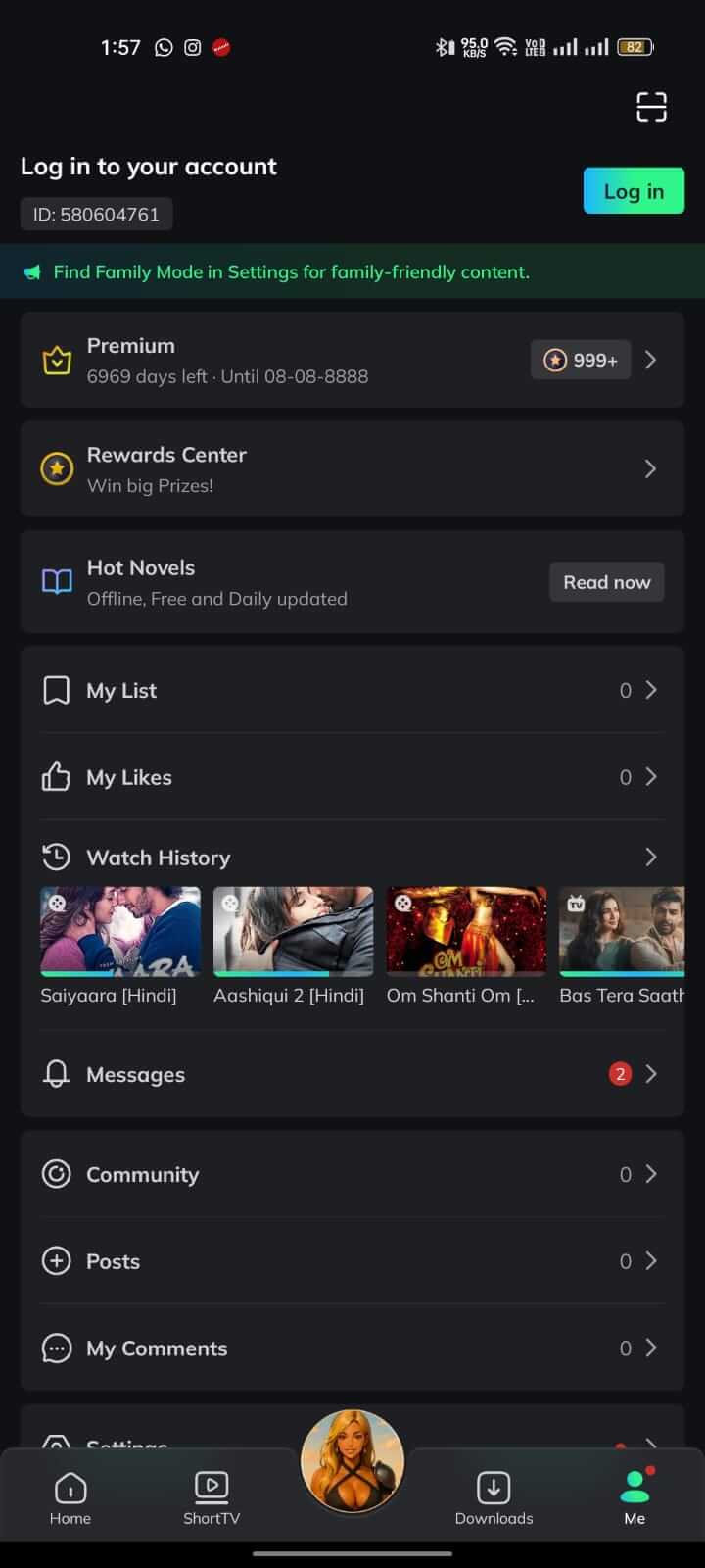 Login to Your Account in Movie Box App
