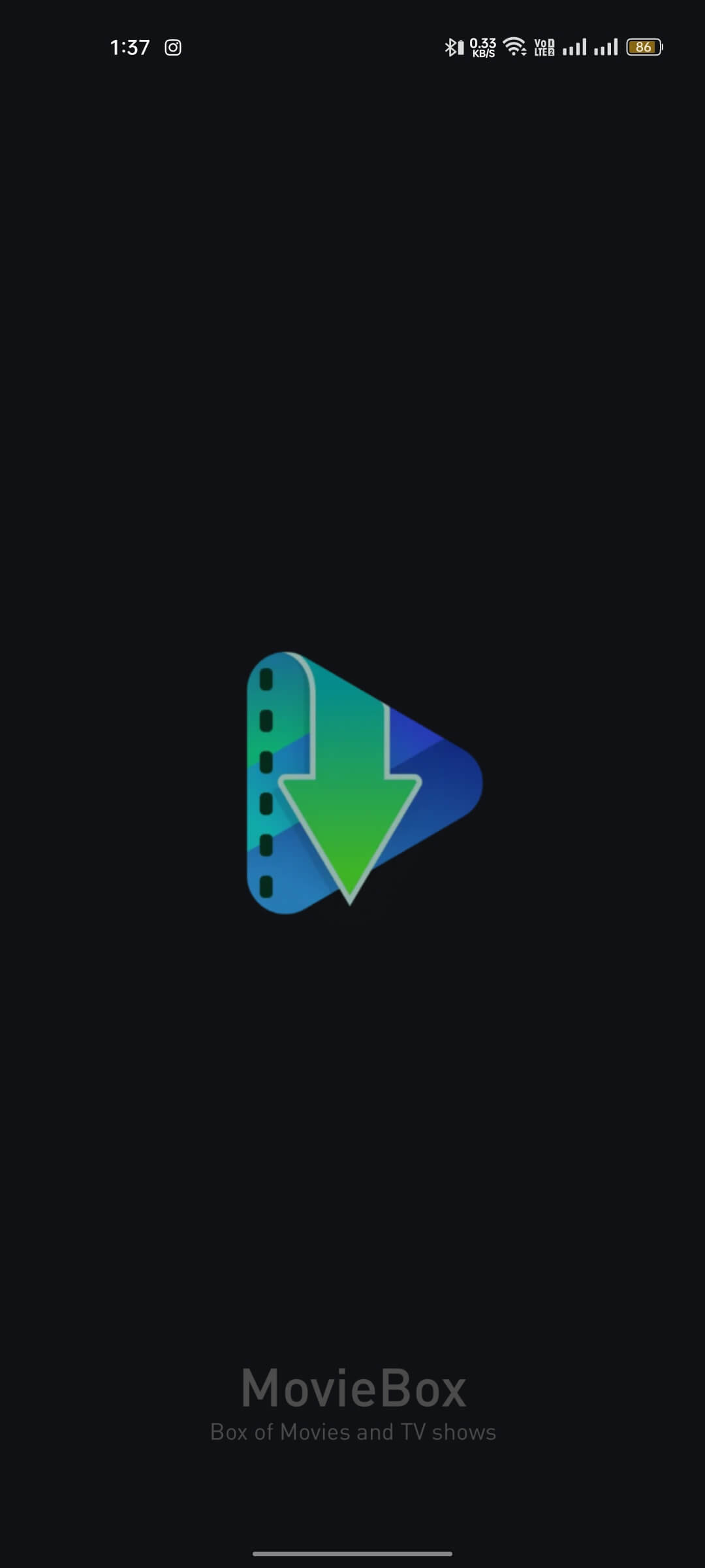 Movie Box Logo Interface