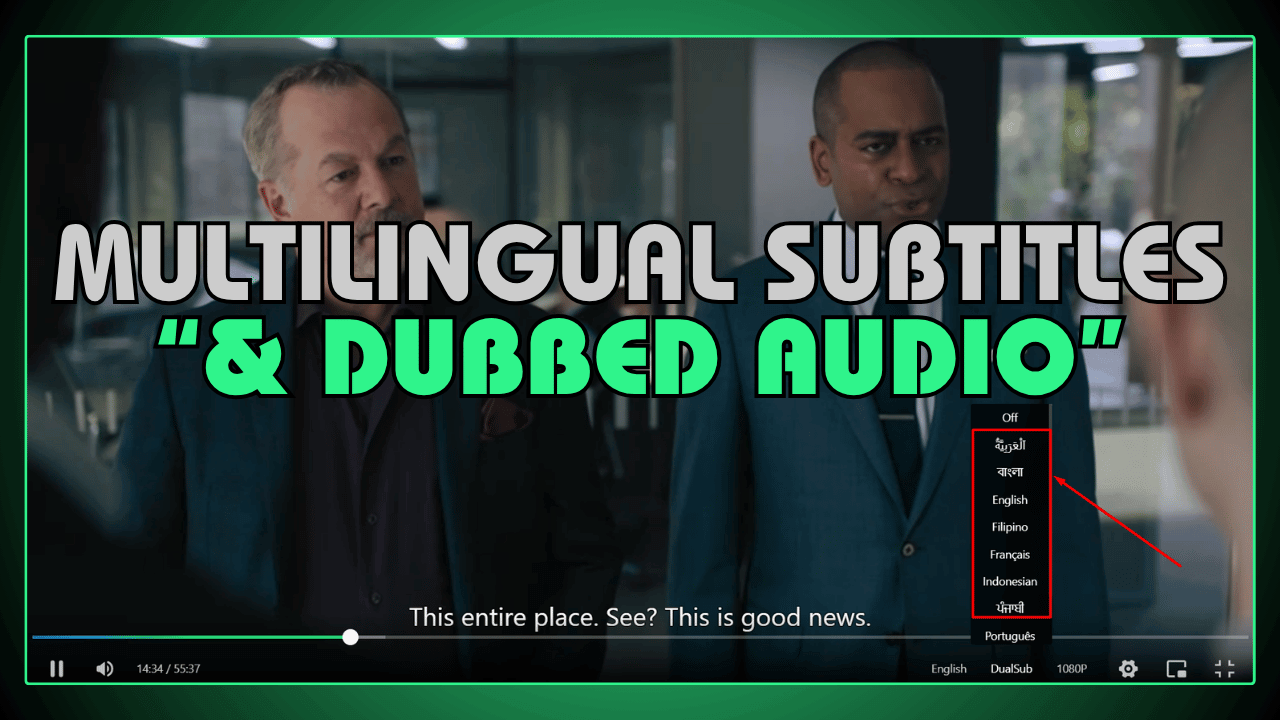 Multilingual Subtitles and Regional Dubbed Audio