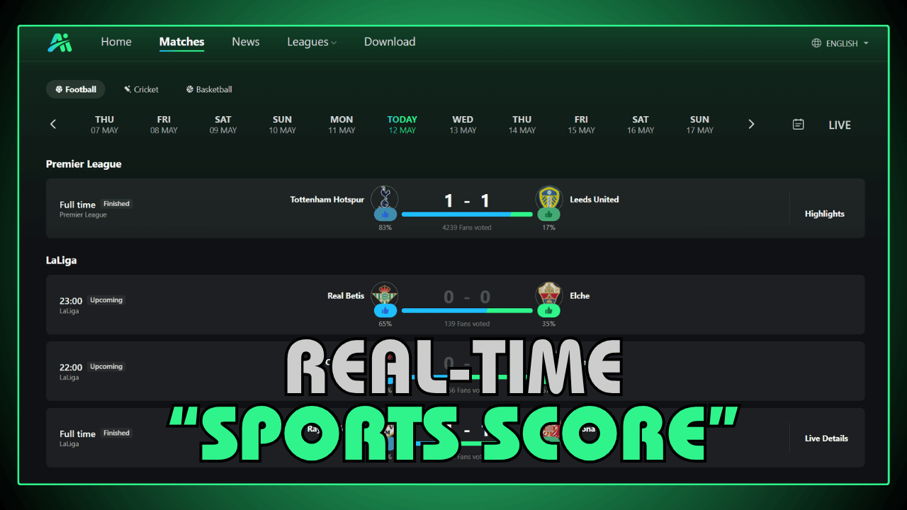 Real-Time Sports Score Overlay During Live Streams