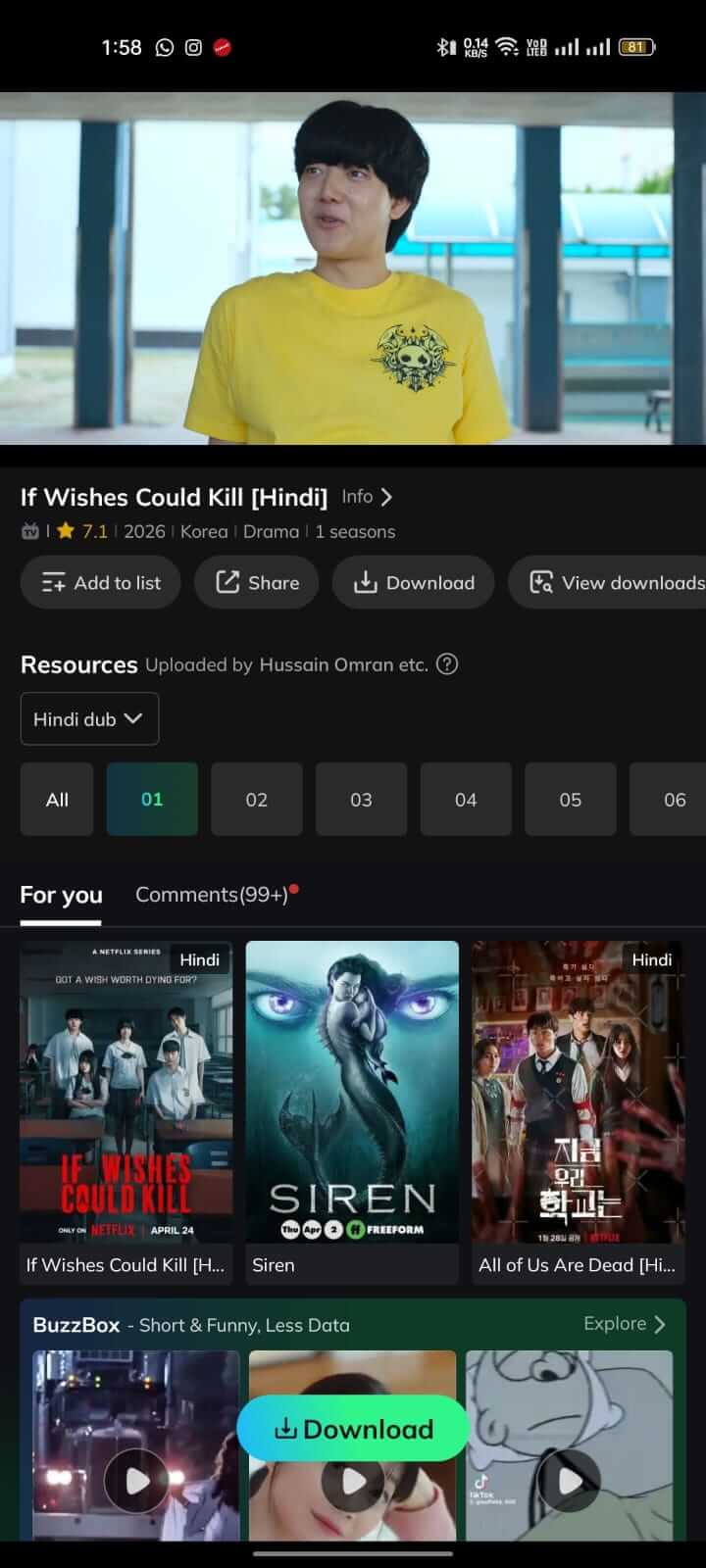 Watch If Wishes Could Kill Season on Movie Box App
