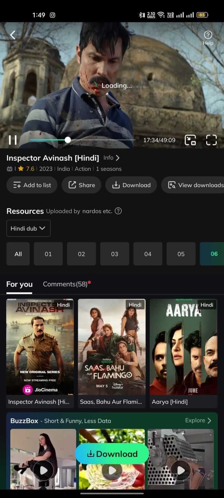 Watch Inspector Avinash Season on Movie Box App