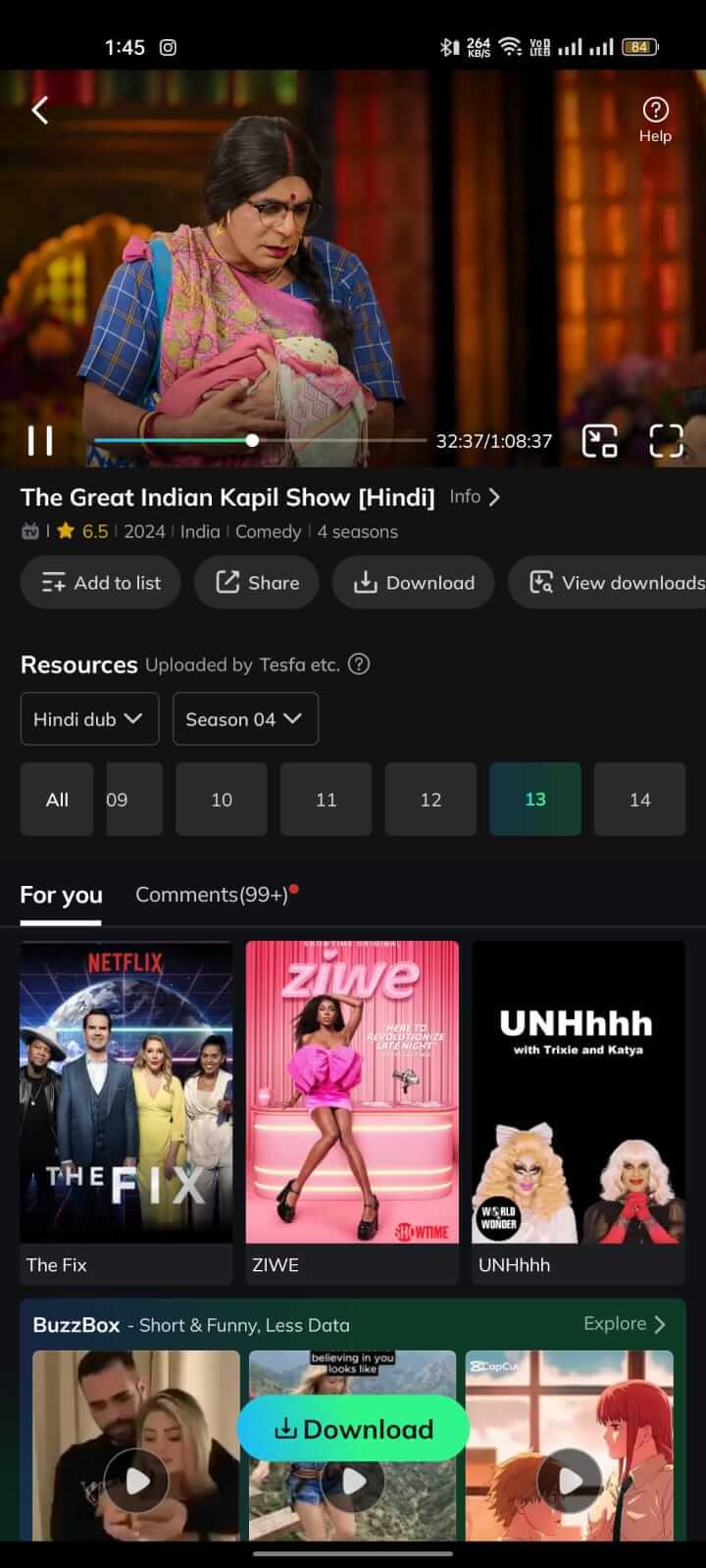 Watch The Great Indian Kapil Sharma Show on Movie Box App
