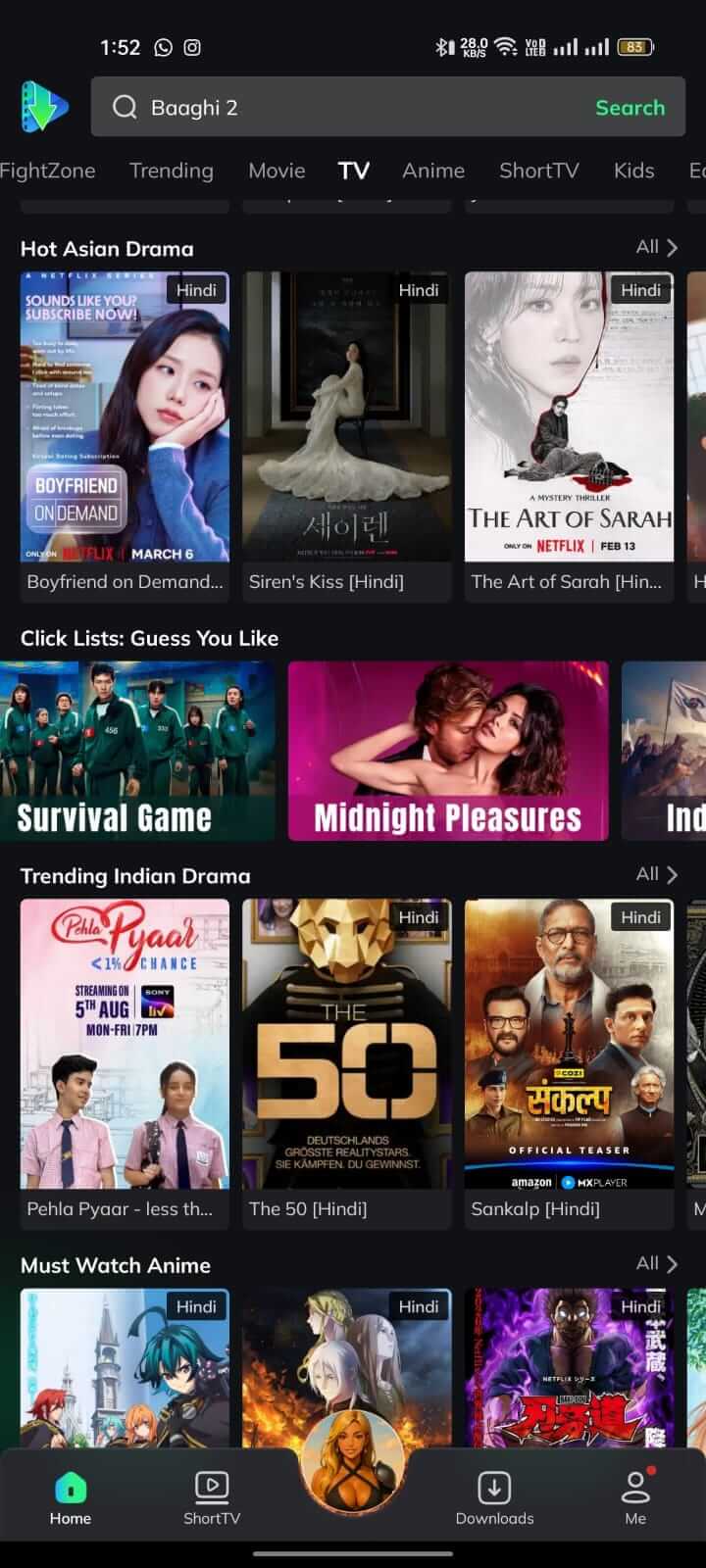 Webseries TV Shows on Movie Box App