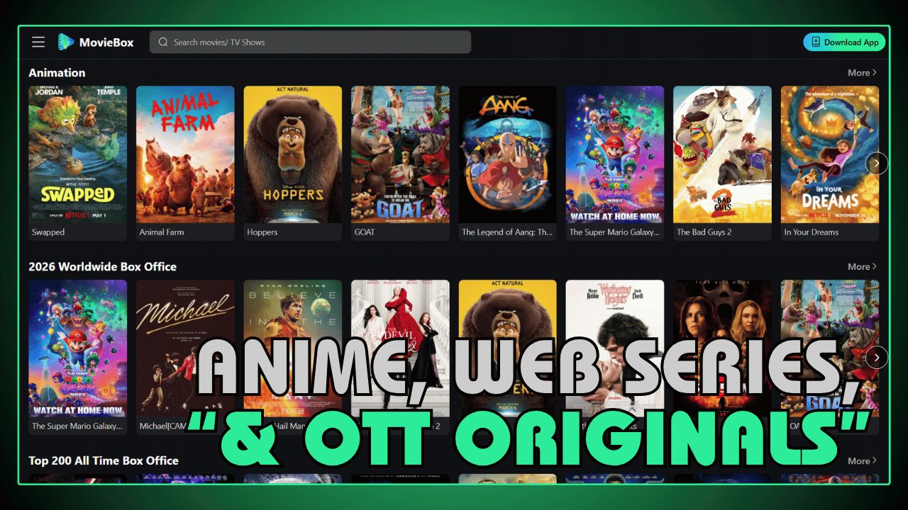 Anime, Web Series, and OTT Platform Originals