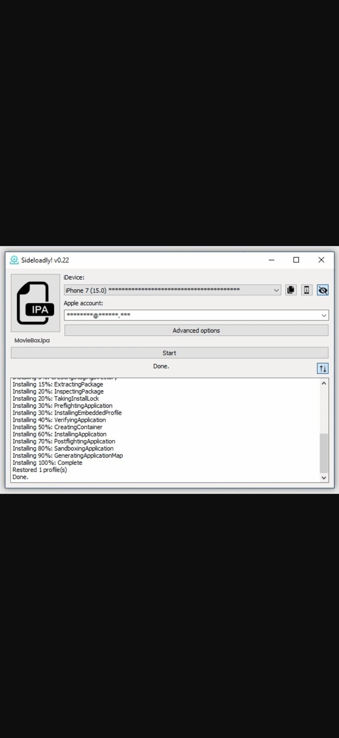 Load and Install IPA
